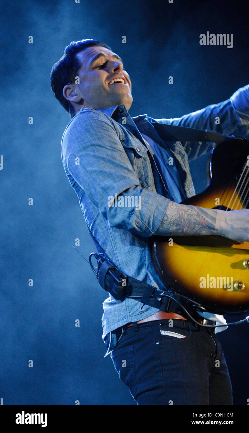 Dashboard Confessional performing at Rock Band Live at the Hard Rock