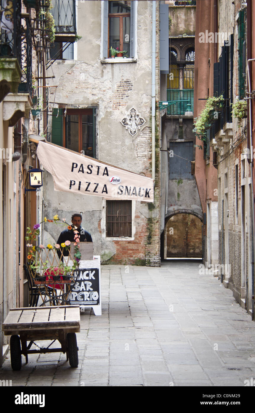 Pizza Pasta alley and restaurant Stock Photo Alamy