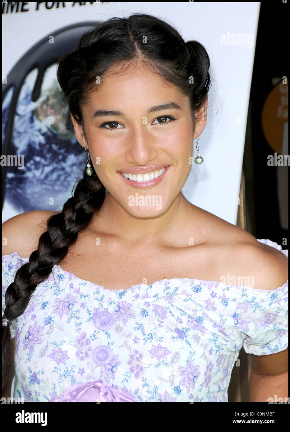 Q'orianka Kilcher at the premiere of 'Fuel' held at the Crest Theatre ...