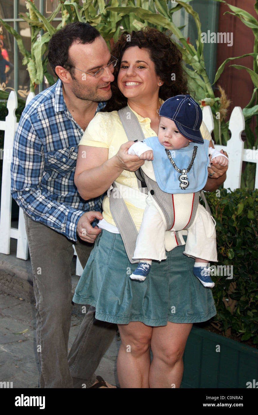 Marissa Jaret Winokur, Husband Judah Miller & their son Zev Camp Ronald