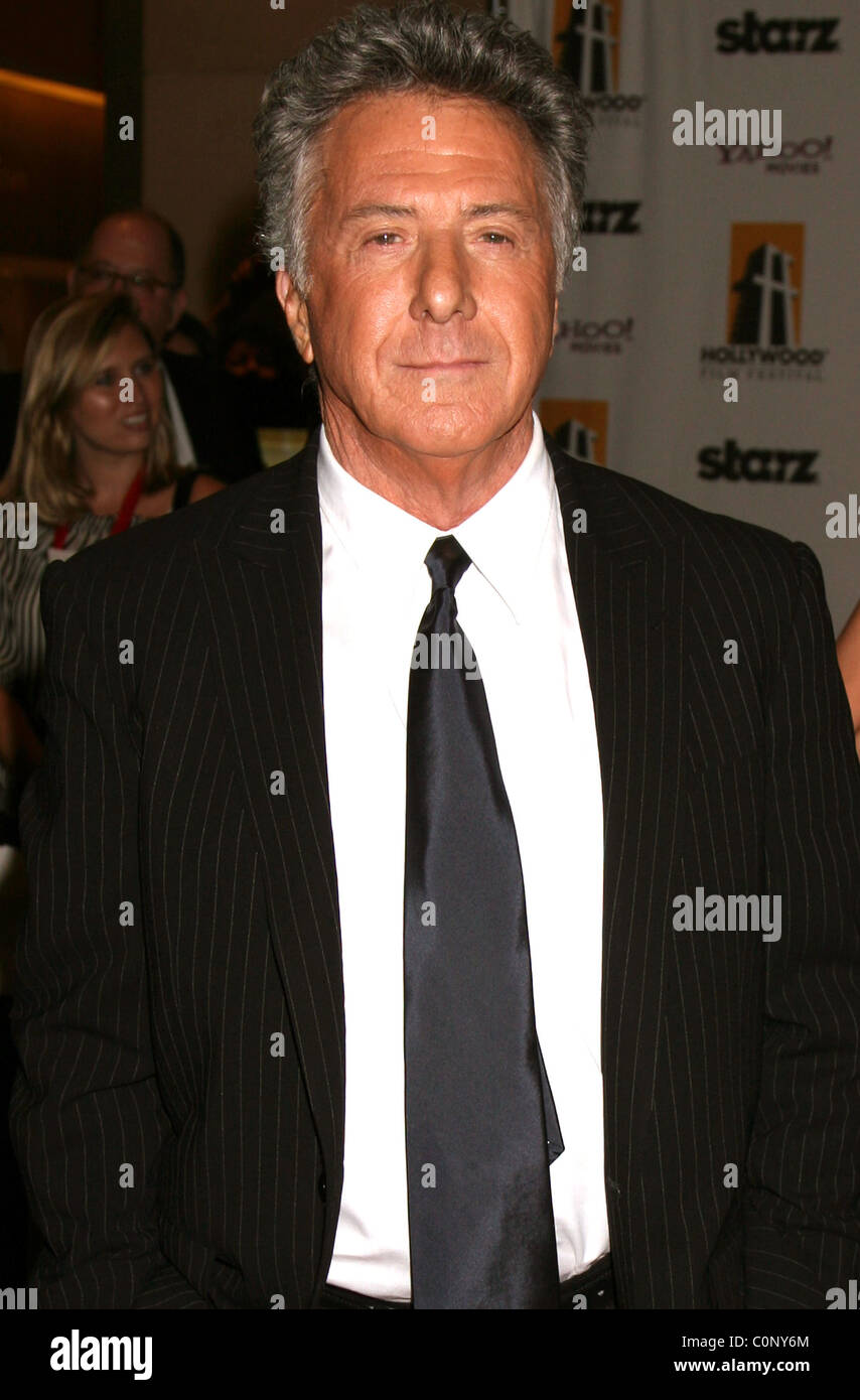 Dustin Hoffman, Arriving at the Hollywood Film Festival Awards 2008 Honoring Clint Eastwood, held at The Beverly Hilton. Stock Photo