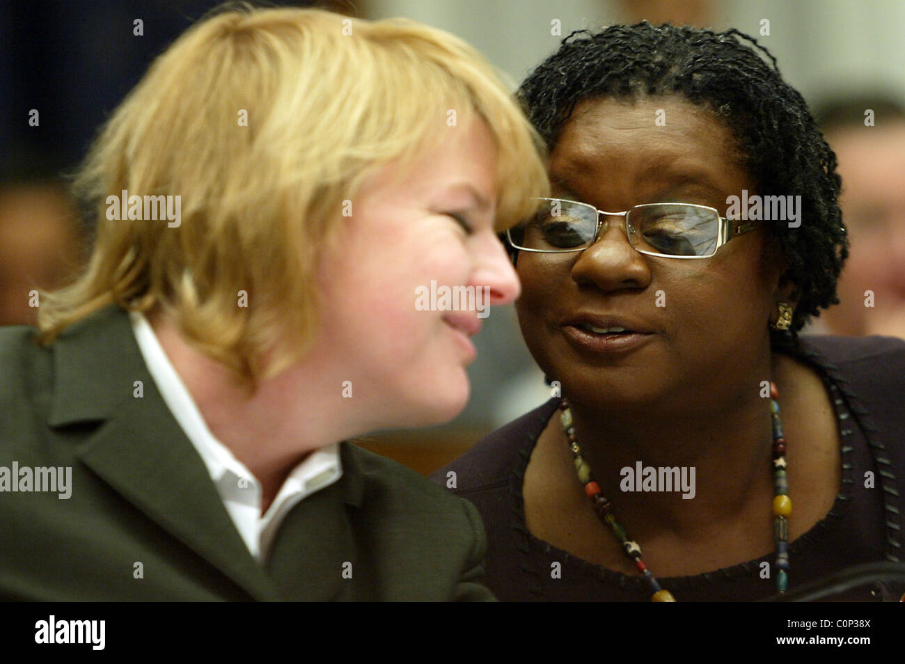 Gwen Moore and Melissa Bean The House Financial Services Committee hold