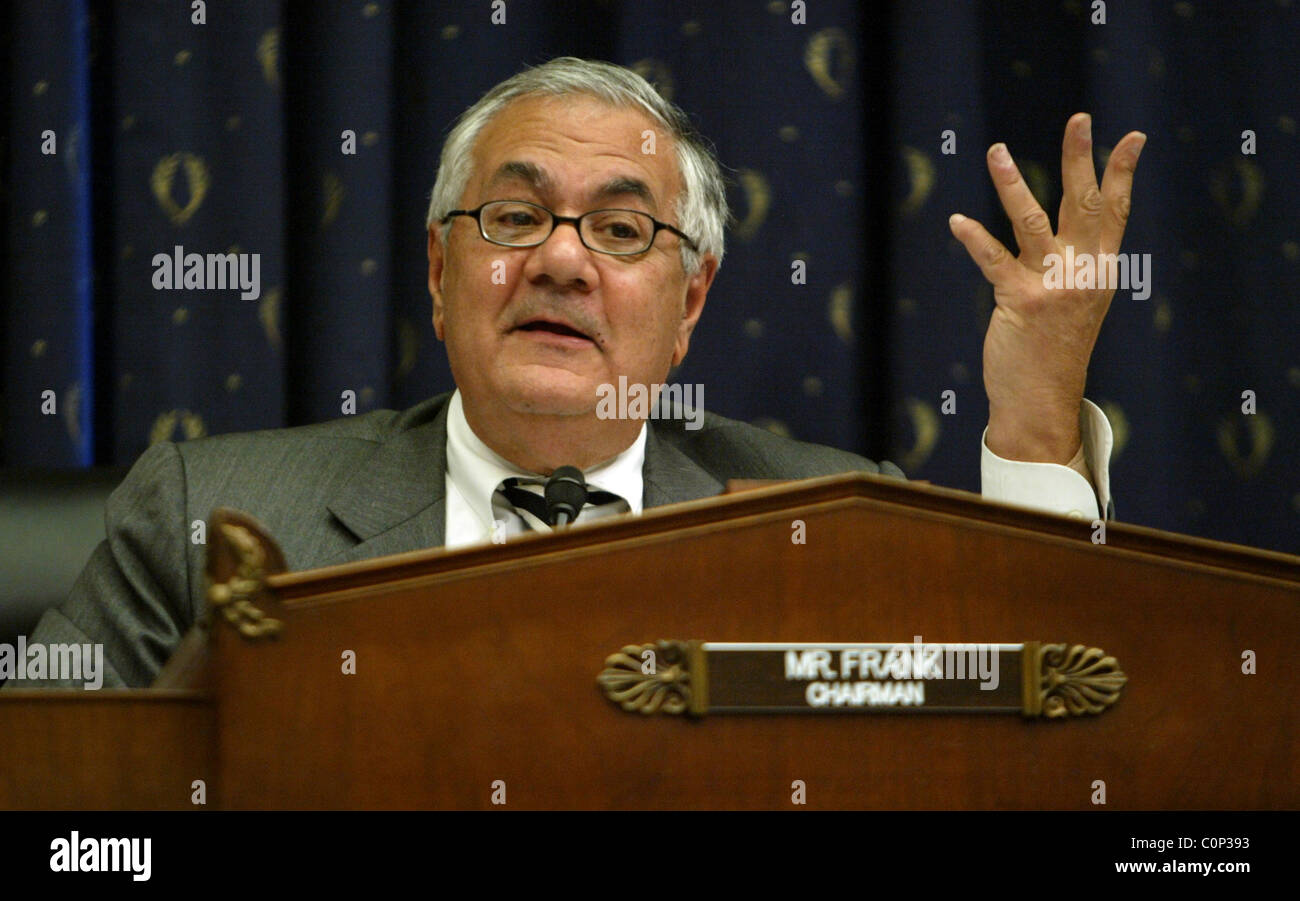 Barney Frank The House Financial Services Committee hold a hearing on 'The Future of Financial