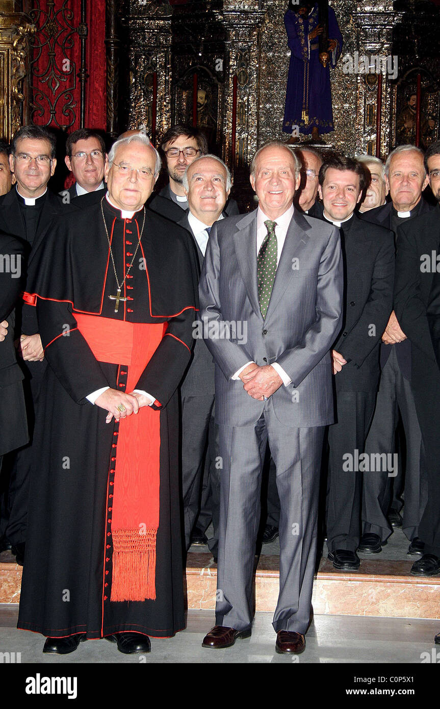 His Majesty King Don Juan Carlos I of Spain visits the church of El ...