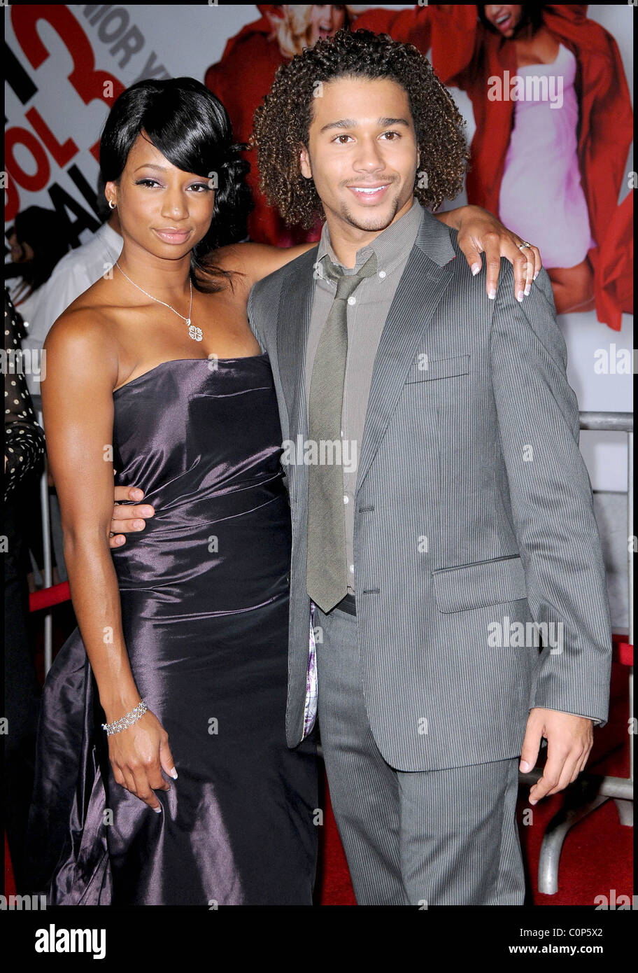 Monique Coleman and Corbin Bleu The Los Angeles Premiere of 'High