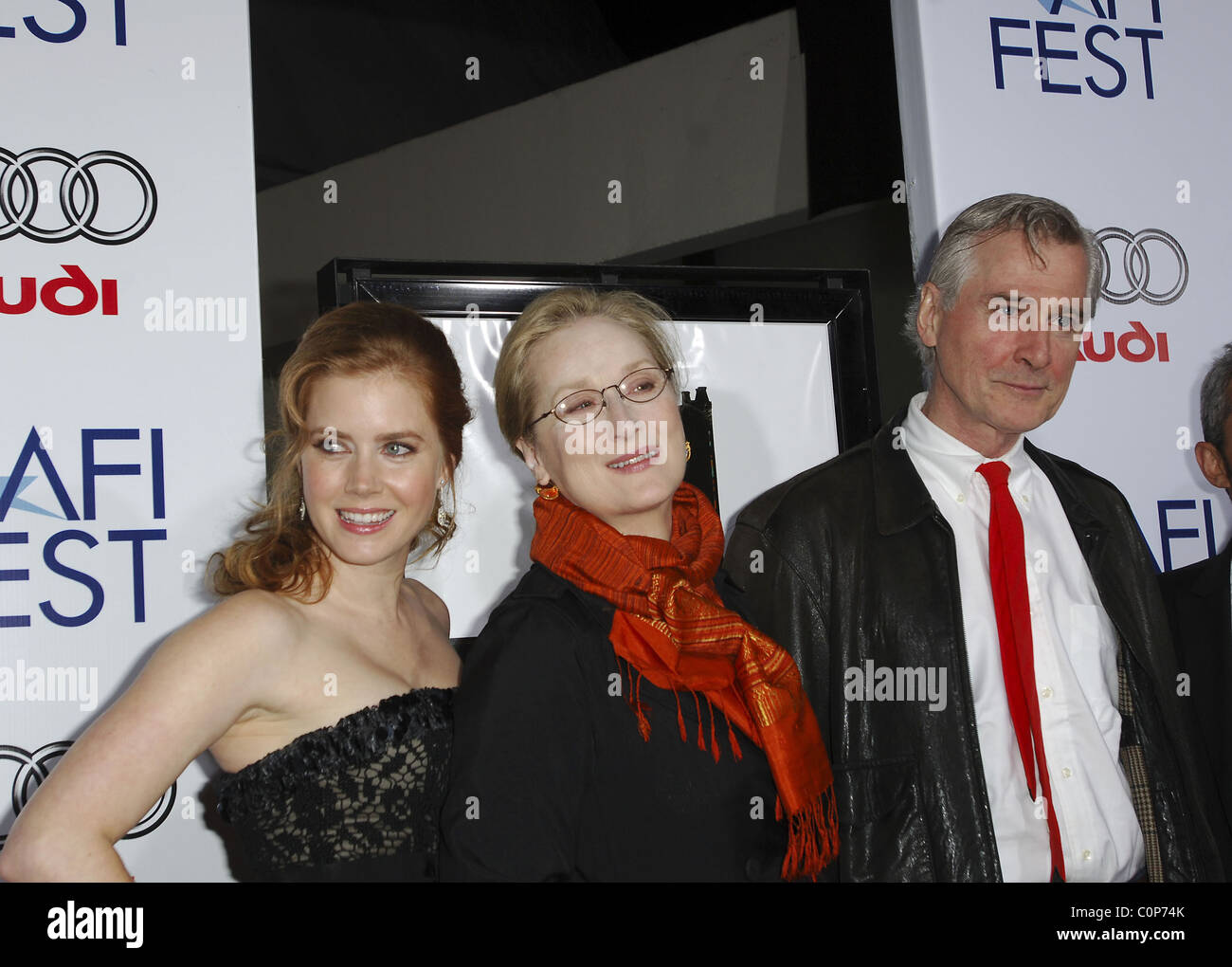 Amy Adams, Merly Streep and John Patrick  AFI Fest opening night film premiere of 'Doubt' held at the Arclight - Arrivals Los Stock Photo