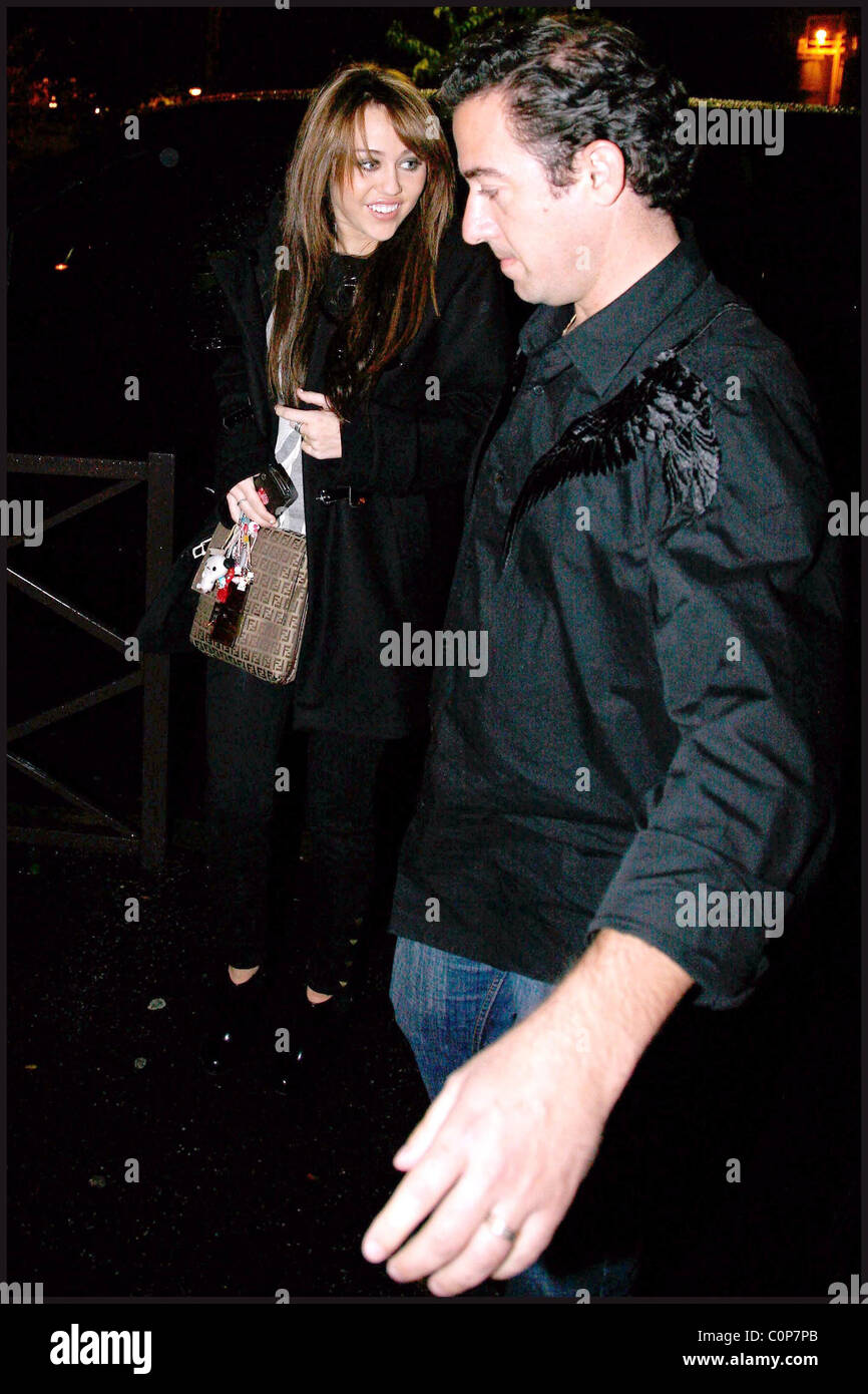 Miley Cyrus arrives at the French TV station Canal Plus Paris, France