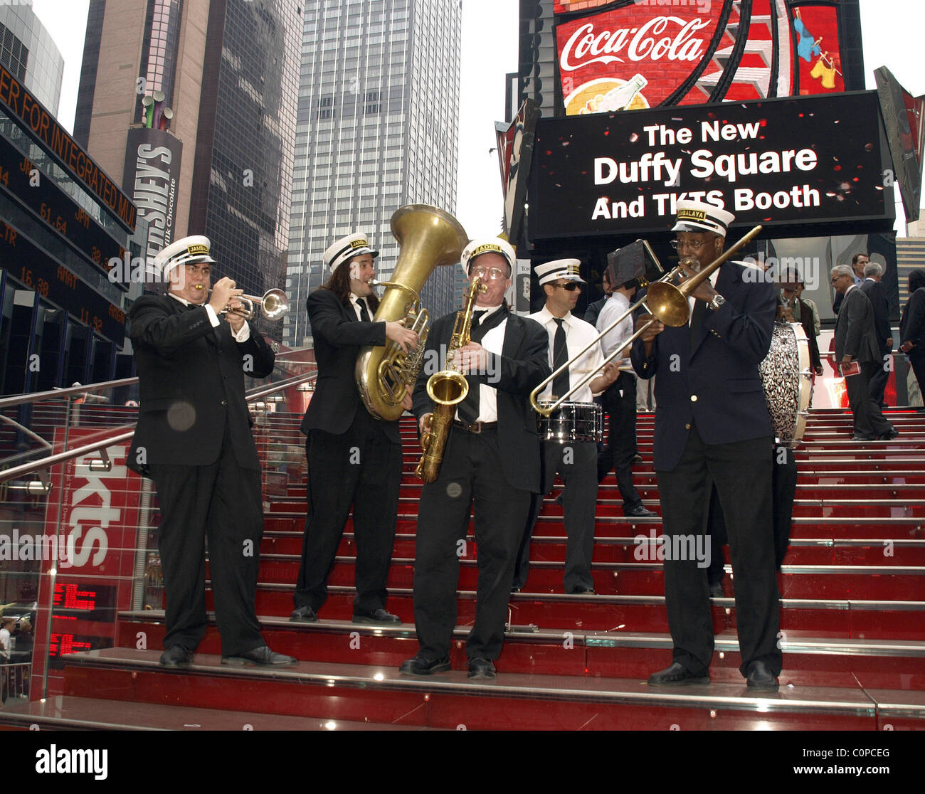 Jambalaya Brass Band at the Grand Opening of New Father Duffy Square