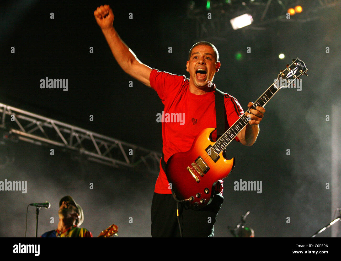 Manu Chao Exit Festival 2008 - Day Three - at the Petrovaradin Fortress Novi Sad, Serbia - 12.07.08 Stock Photo