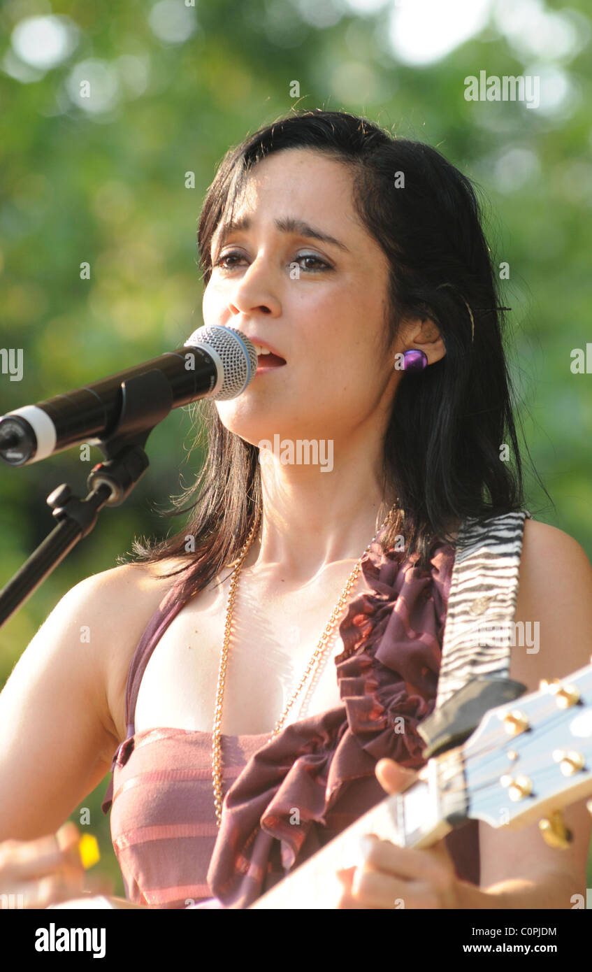 Julieta Venegas Summerstage Concert Performed In Central Park New York 