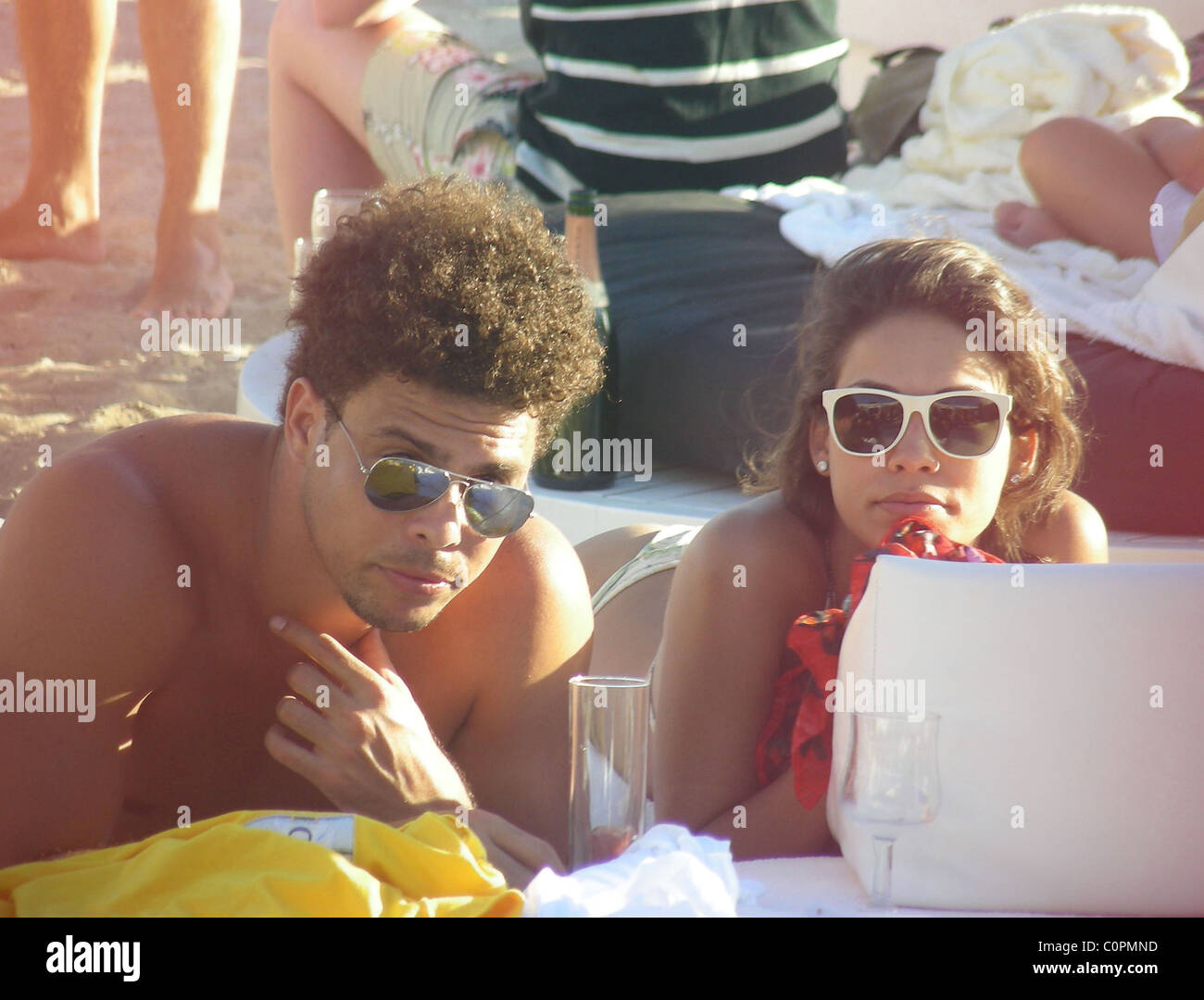 Ronaldo relaxing on holiday in Ibiza with his girlfriend Maria