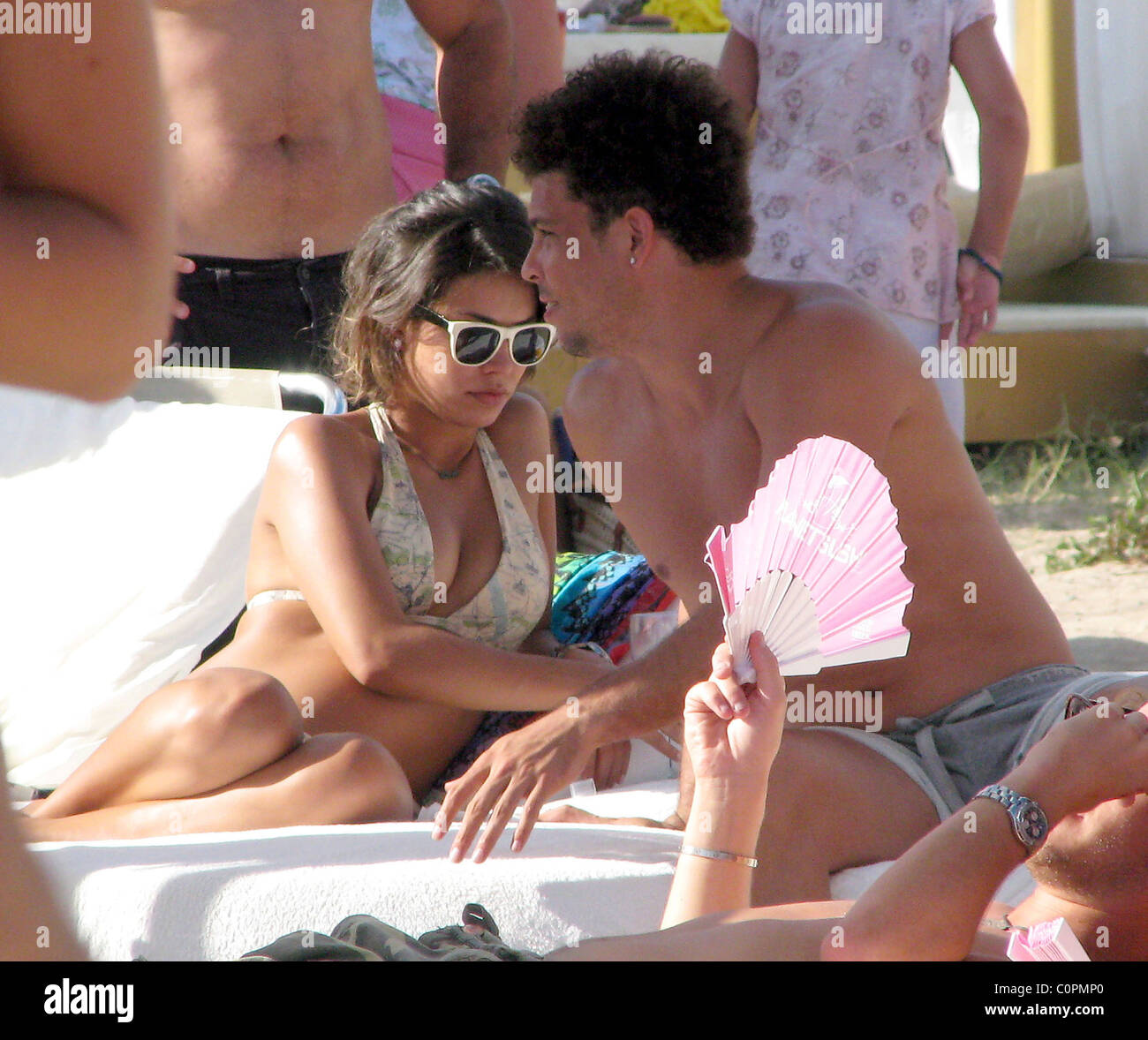 Ronaldo relaxing on holiday in Ibiza with his girlfriend Maria