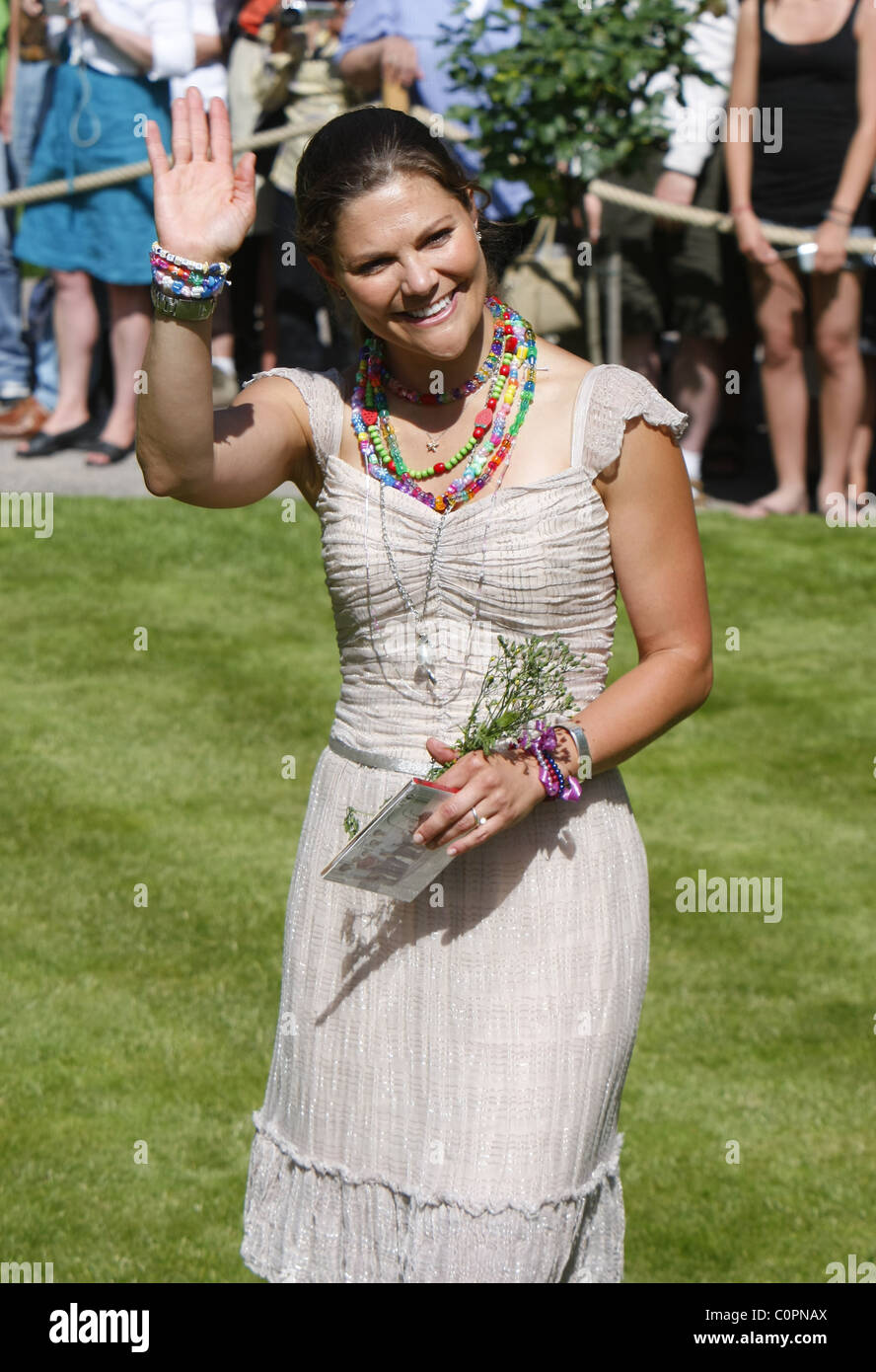 Crown Princess Victoria Swedish Crown Princess Victoria celebrates her