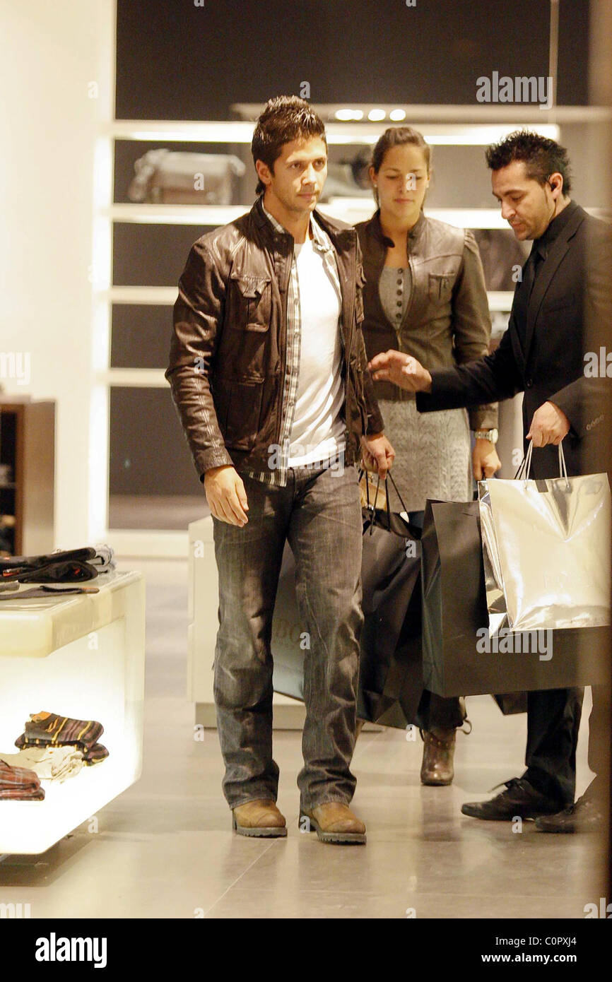 Fernando Verdasco and Ana Ivanovic seen shopping together at the Boss store  Madrid, Spain - 11.12.08 Stock Photo - Alamy