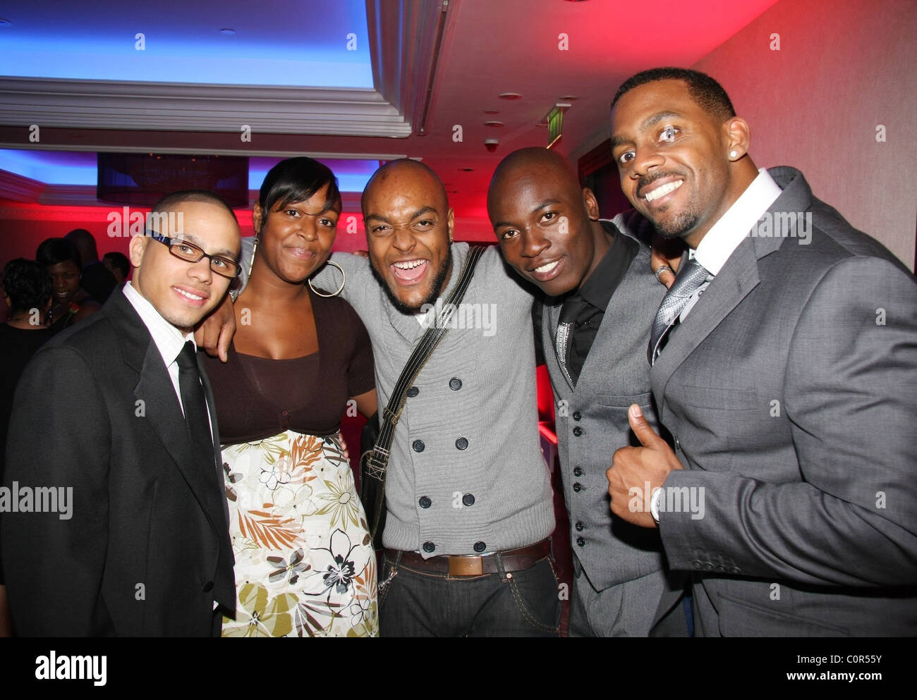 Charlie Denny, Sisiter of Donso, Donso, Eddie Kadi and Richard Blackwood attends the 'Gift of Life Ball' Fundraiser  at the Stock Photo