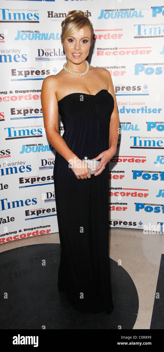 Michelle Dewberry The Archant London Press Ball held at the Brewery -arrivals  London, England - 15.11.08 Stock Photo