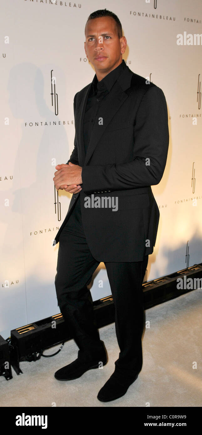 Alex Rodriguez aka A-Rod Grand Opening of the Fontainebleau Miami Beach ...