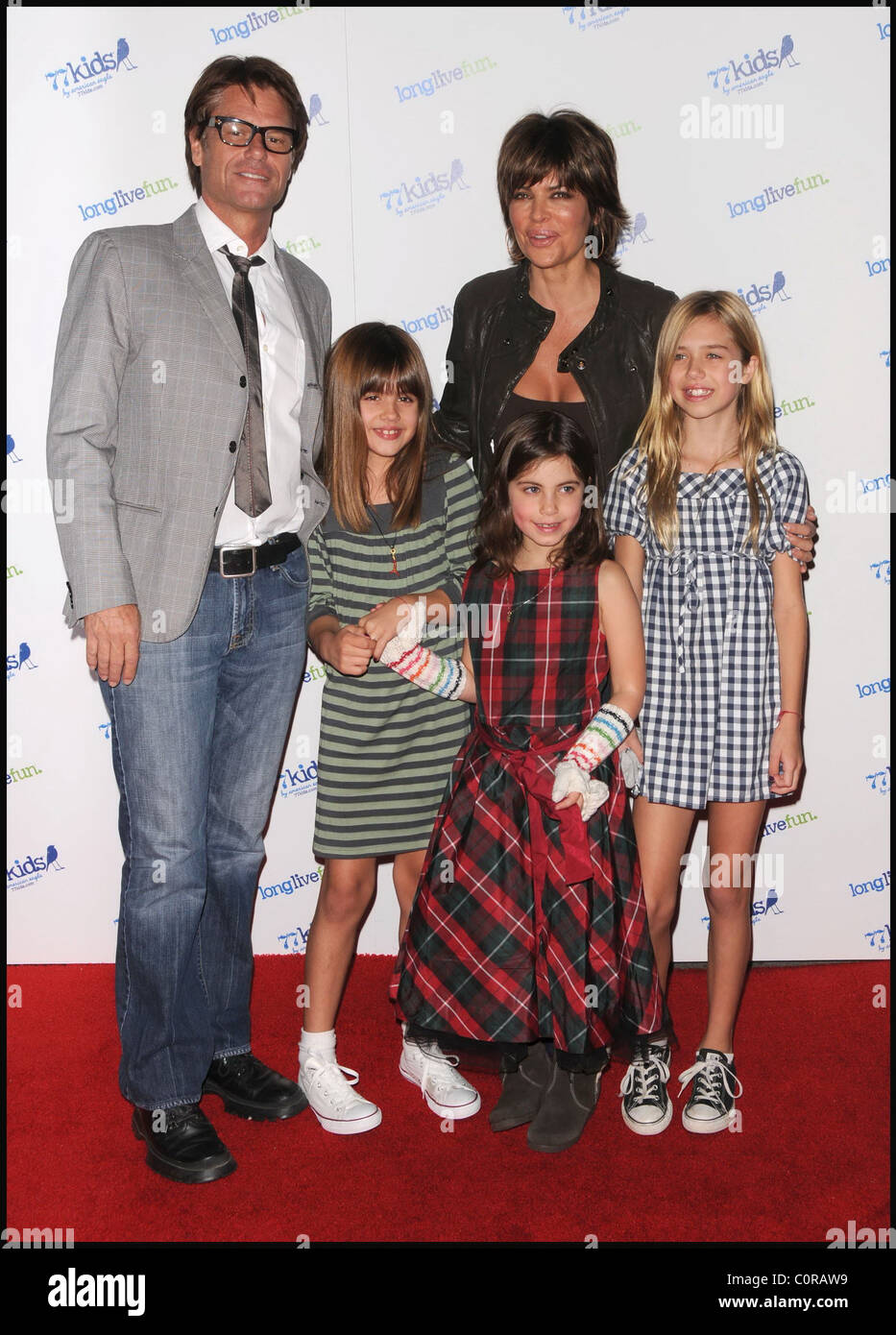 Lisa Rinna, Harry Hamlin with their daughters Jonas Brothers Celebrate the  Launch of 77Kids held at The Roxy Hollywood Stock Photo - Alamy