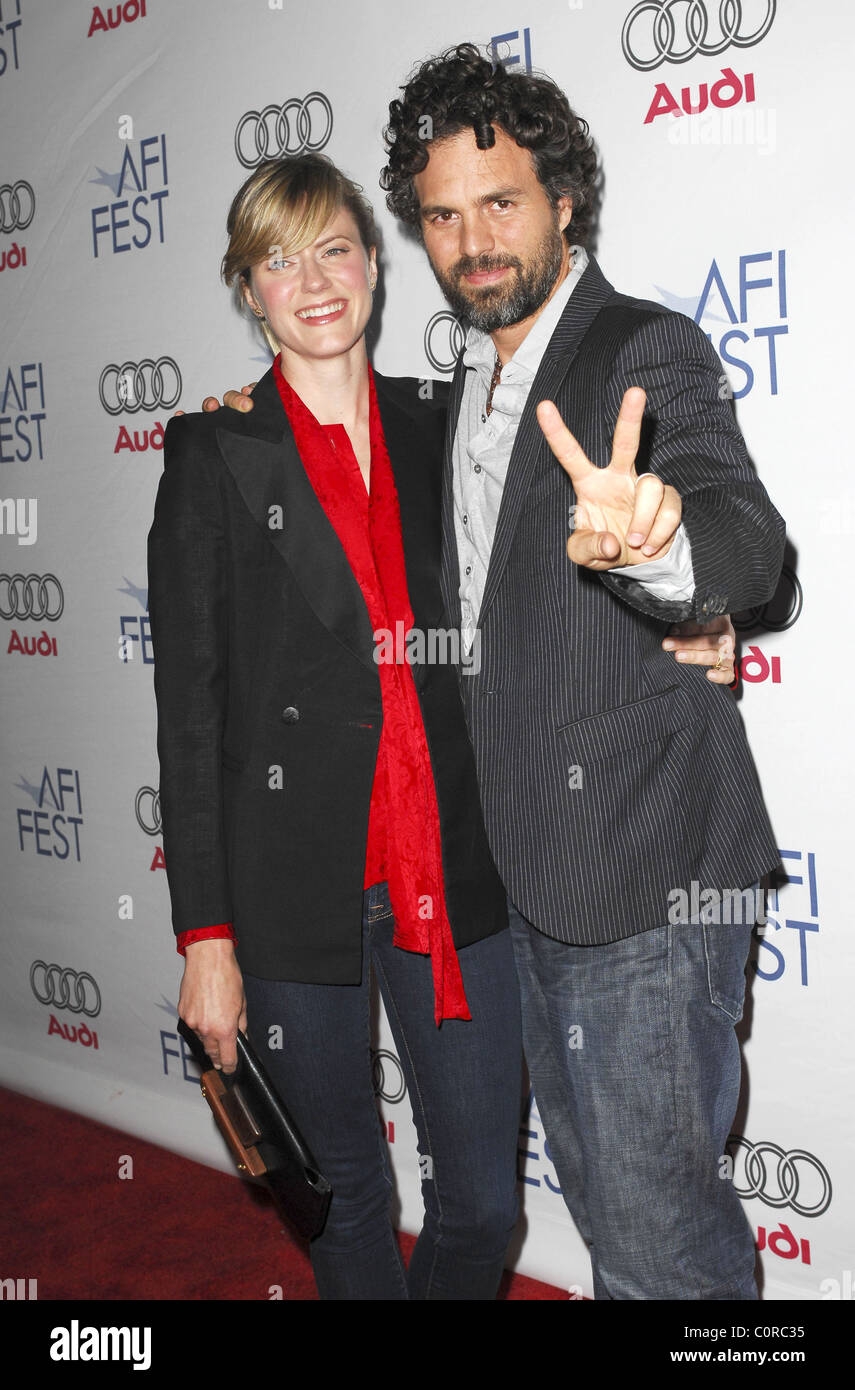 Mark Ruffalo and wife Sunrise Coigney AFI Film Festival 2008 The