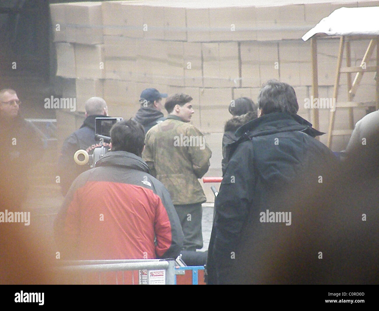 Actor Daniel Bruehl as German sniper "Frederick Zoller" at the set of