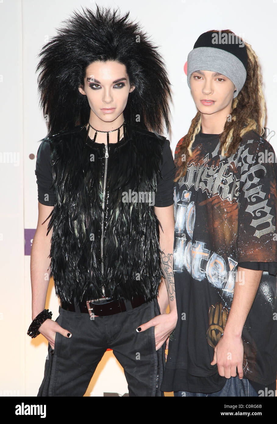 Bill Kaulitz and Tom Kaulitz of Tokio Hotel, MTV Europe Music Awards ...
