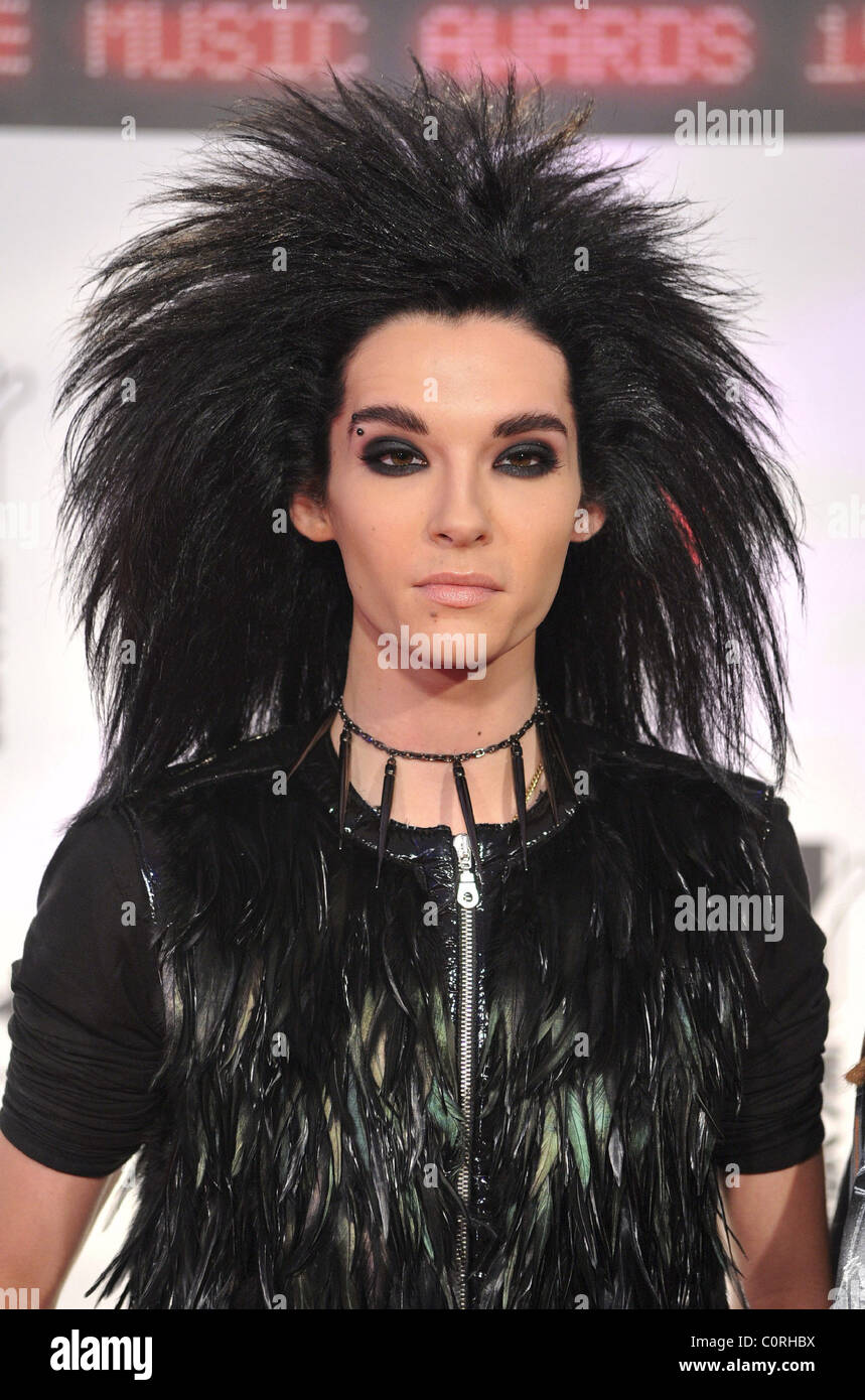 Bill Kaulitz of Tokio Hotel MTV Europe Music Awards 2008 held at the ...