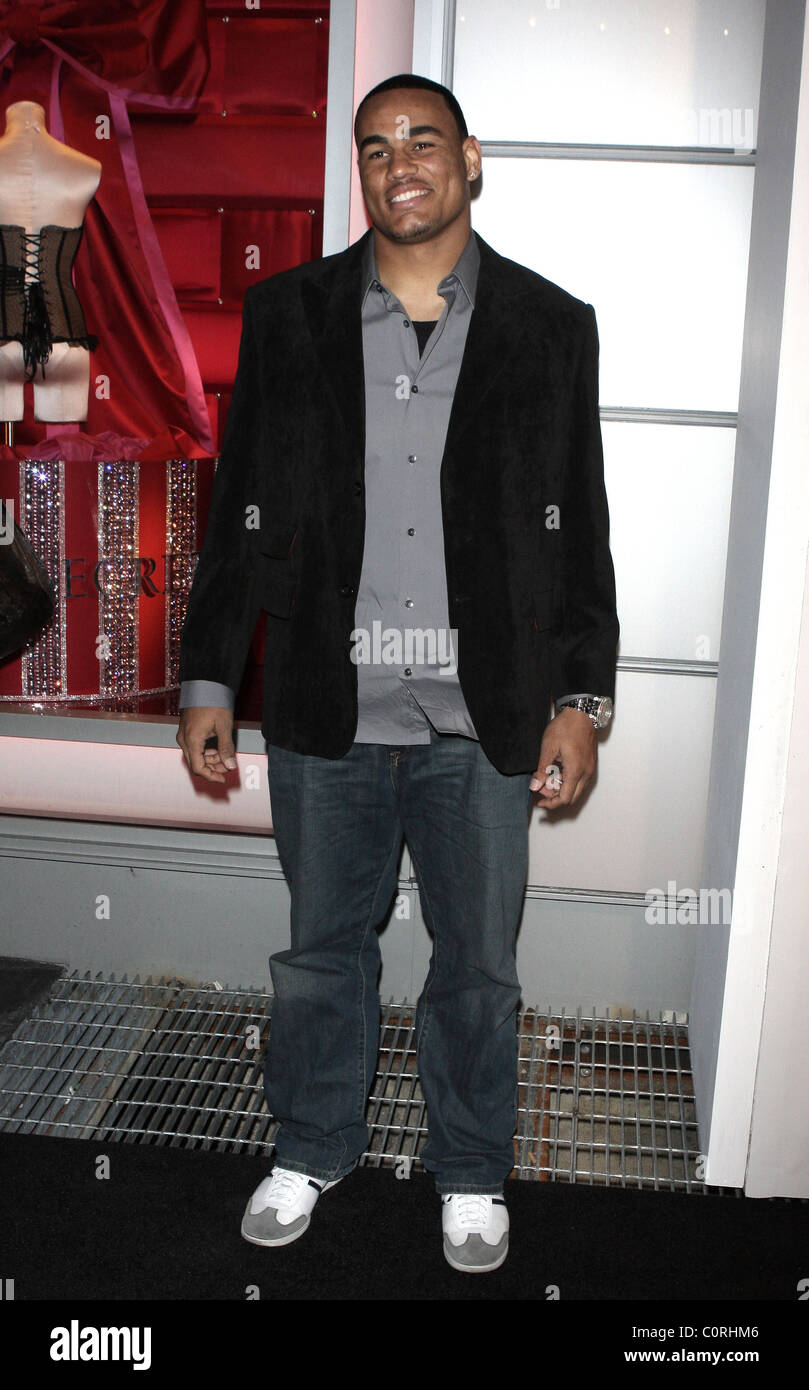 Dustin Keller, Attends the grand opening celebration for the New Victoria's Secret flagship