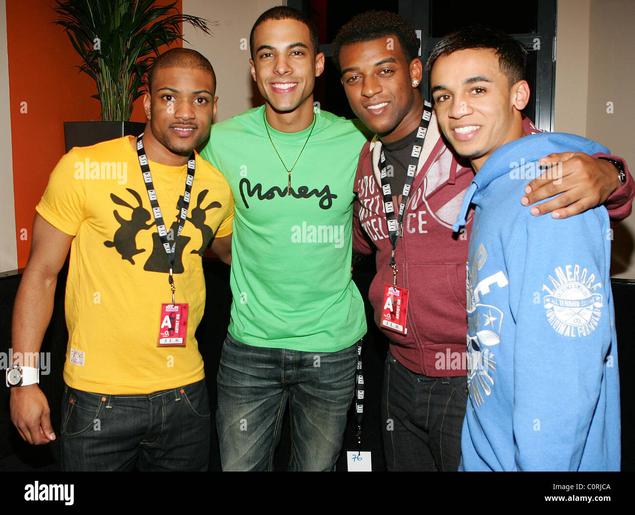 X Factor losers JLS at the o2 Dublin for the Cheerios Childline concert Dublin, Ireland - 16.12.08 Stock Photo