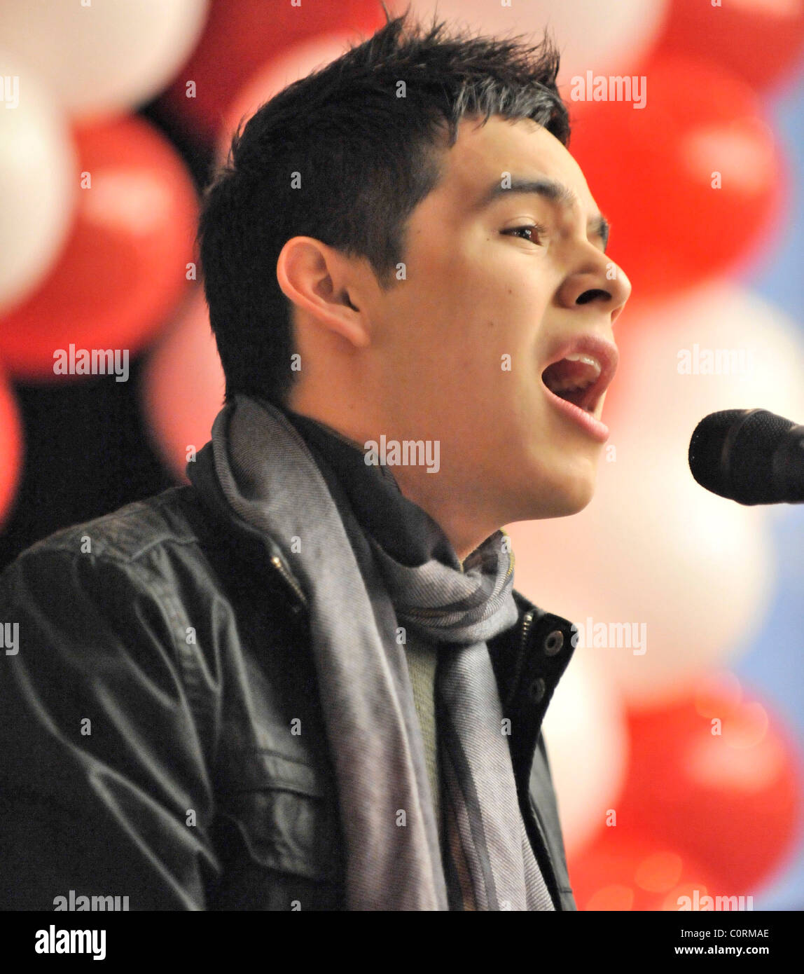 David Archuleta  appears at the annual CHUM FM Christmas Wish Breakfast at the Sutton Place Hotel  Toronto, Canada - 09.12.08 Stock Photo