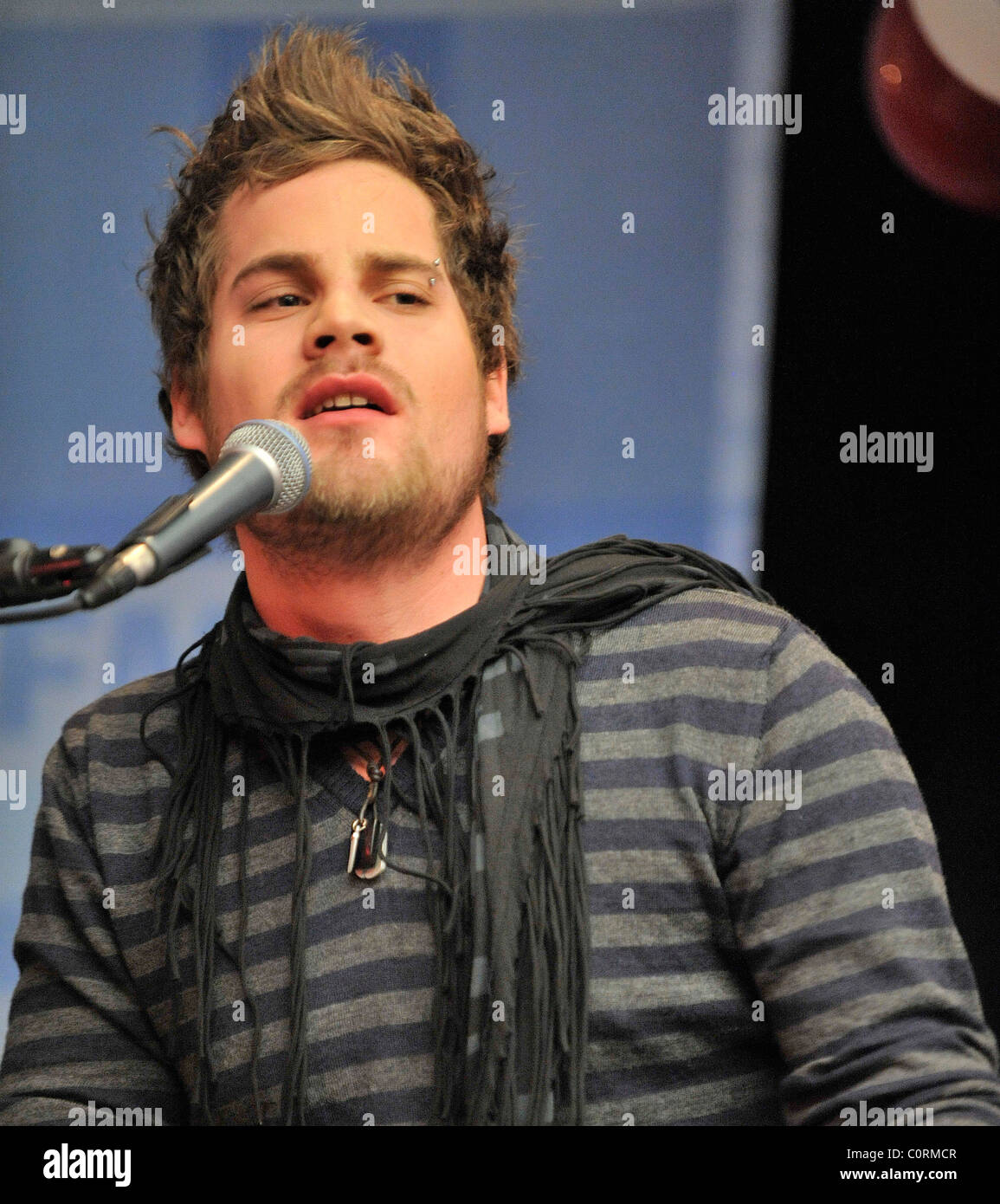 Theo tams appears at the annual chum fm christmas wish breakfast at the