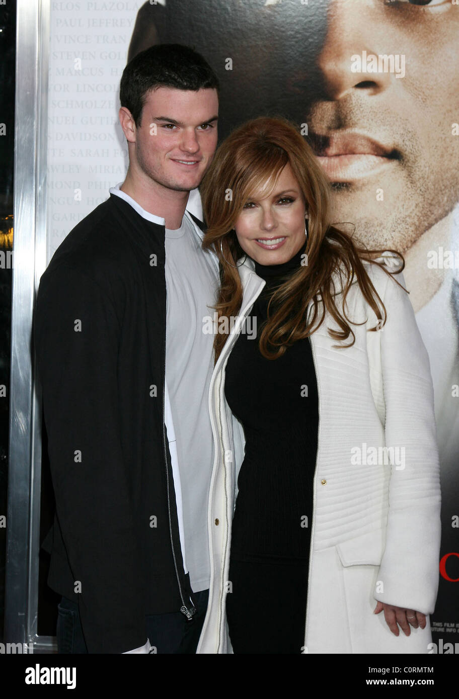 Tracey Bregman and Austin Recht Los Angeles Premiere of 'Seven Pounds' held at the Mann Village Theatre Westwood, California - Stock Photo