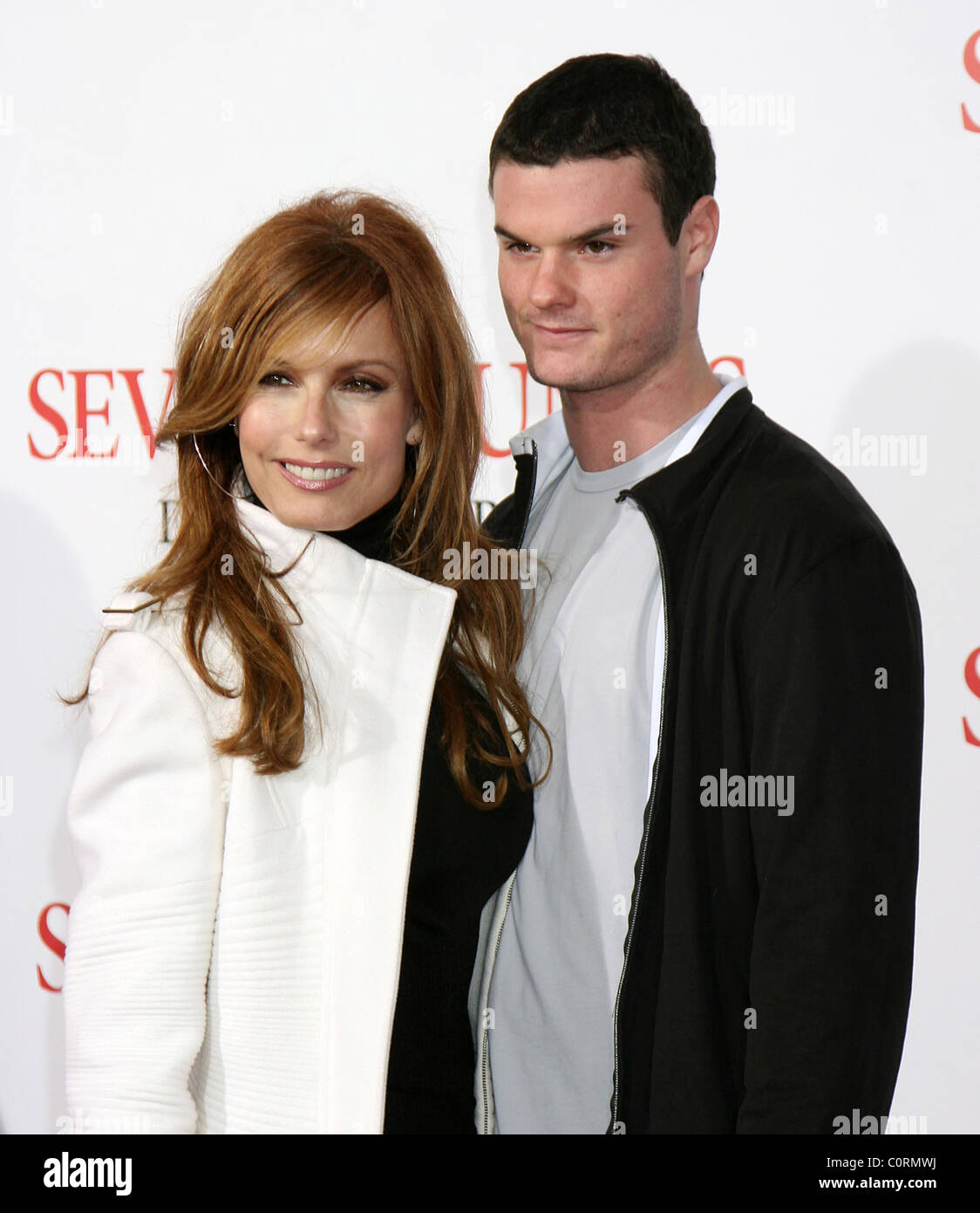 Tracey Bregman and Austin Recht  Los Angeles Premiere of 'Seven Pounds' held at the Mann Village Theatre Westwood, California - Stock Photo