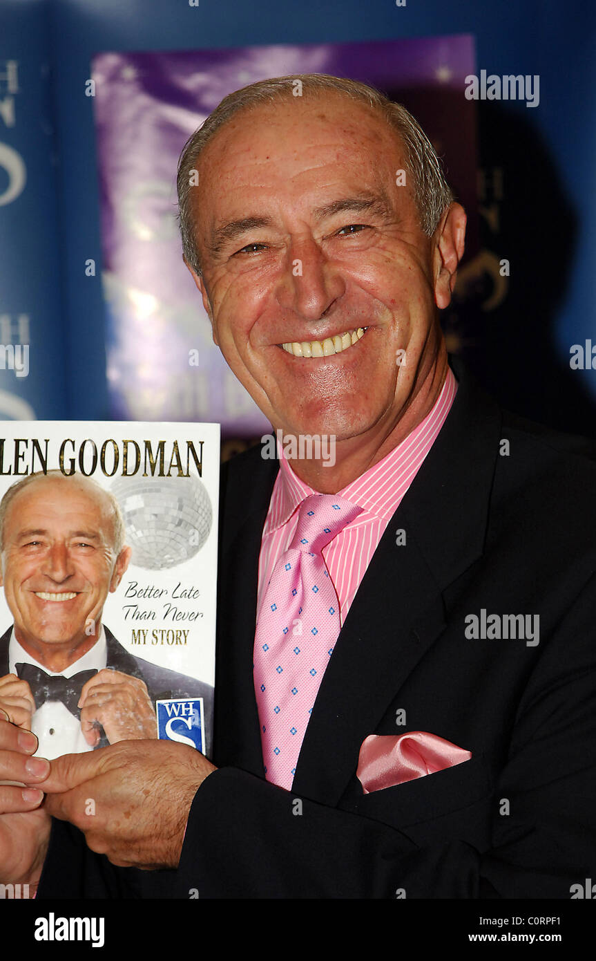 Len Goodman signing copies of his autobiography 'Better Late Than Never ...