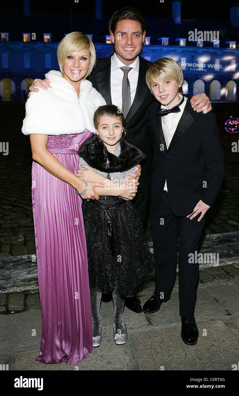 Keith Duffy and Lisa Duffy with children Mia and Jordan Keith Duffy Stock  Photo - Alamy