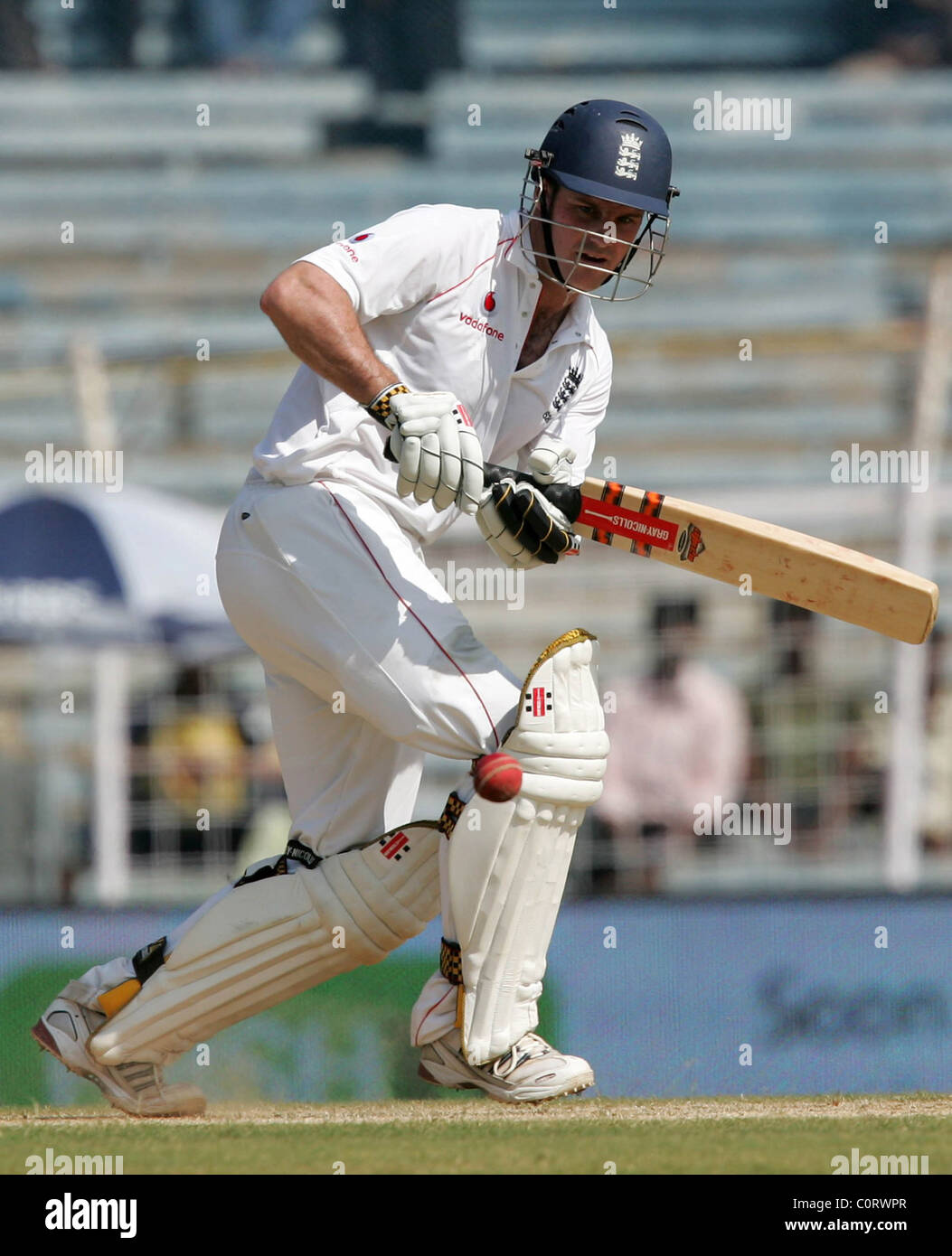 Andrew Strauss India Versus England Test Match Series Day 1 England Chose To Bat And Were 229 5 At The Close Of Play Chennai Stock Photo Alamy