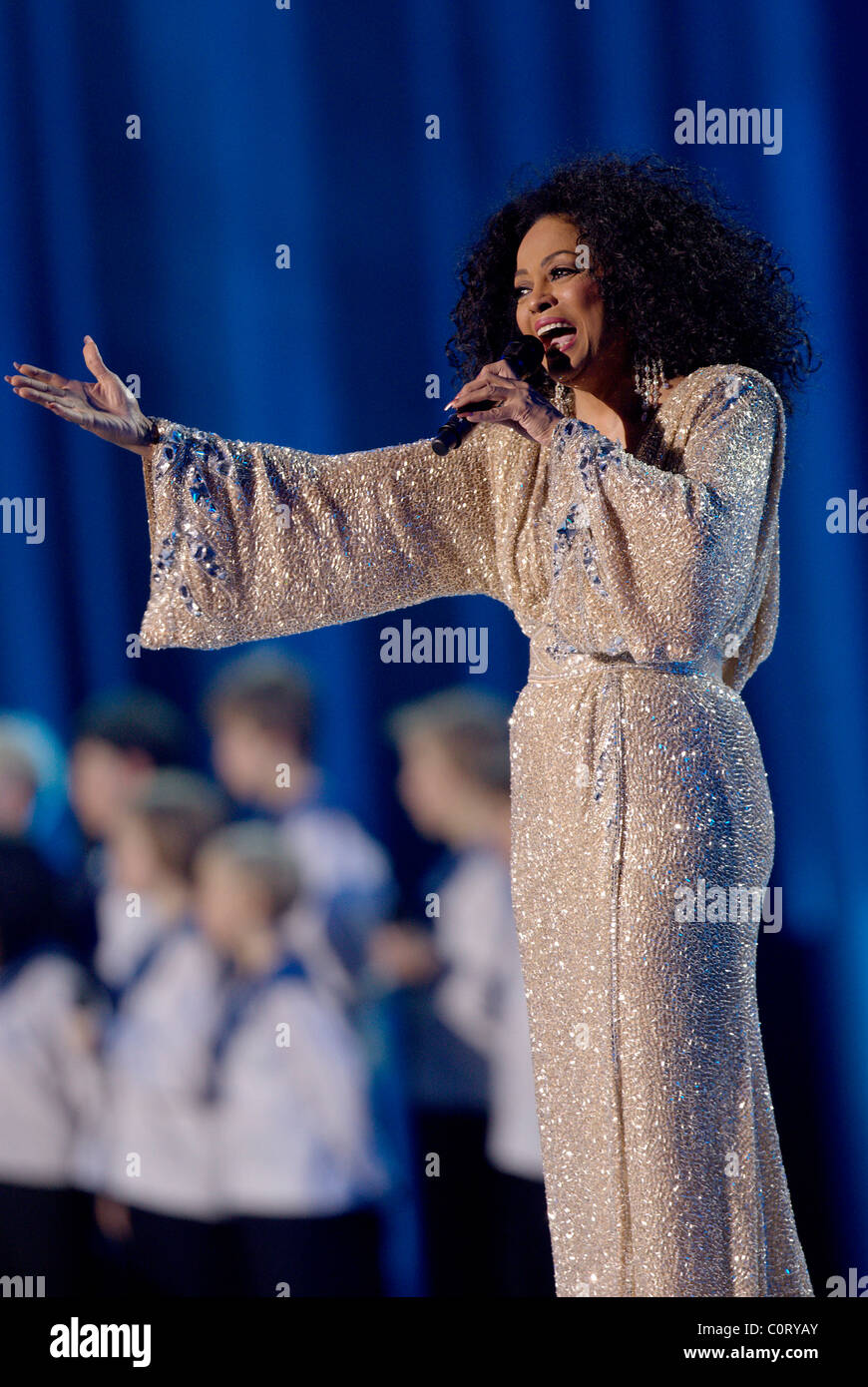 Diana Ross Nobel Peace Prize Concert 2008 held at the Oslo Spektrum Oslo,  Norway 11.12.08, Stian Lysberg Solum Stock Photo - Alamy