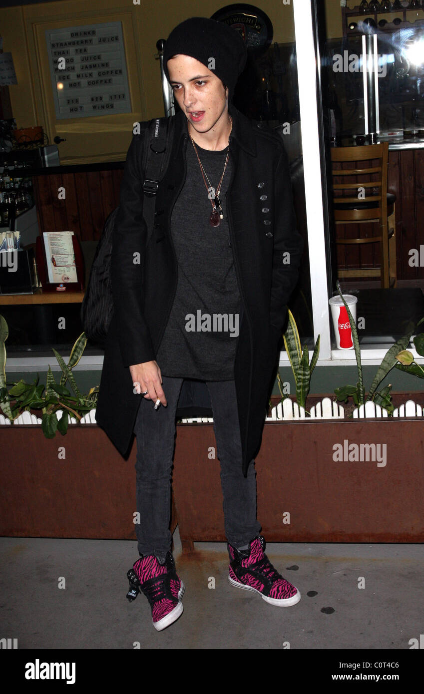 Samantha Ronson leaving The Edison club after attending Joe Walsh’s
