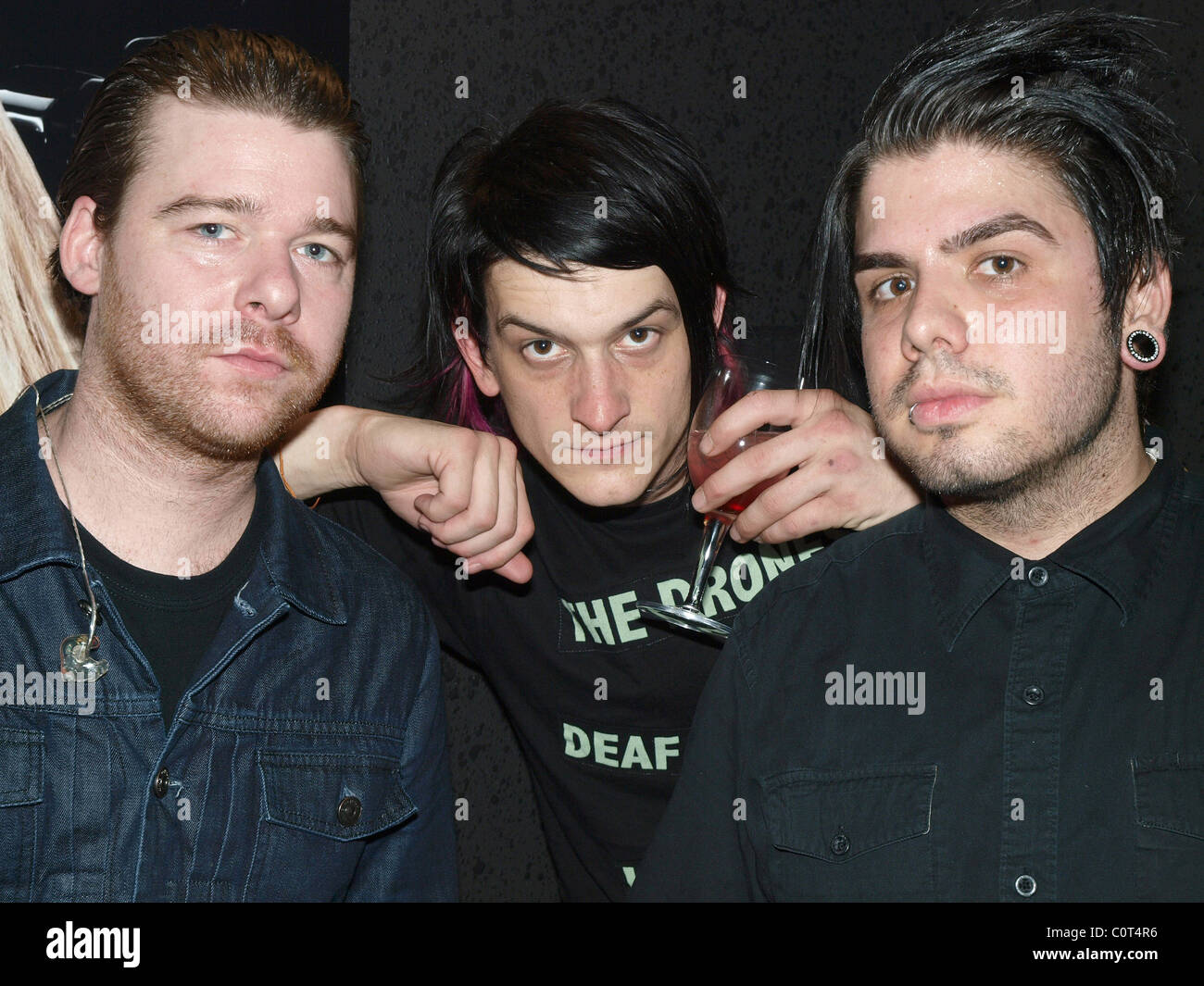 Chad Petree, Jeremy Dawson, Mikey Martin from Shiny Toy Guns Harley