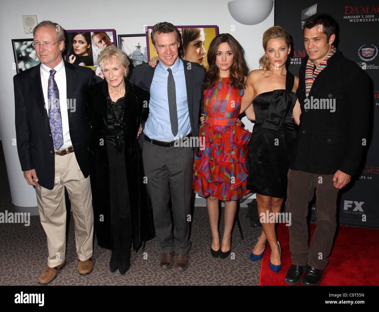 Cast Televsiion show 'Damages' celebrates it's second season premiere at the DGA Theatre New