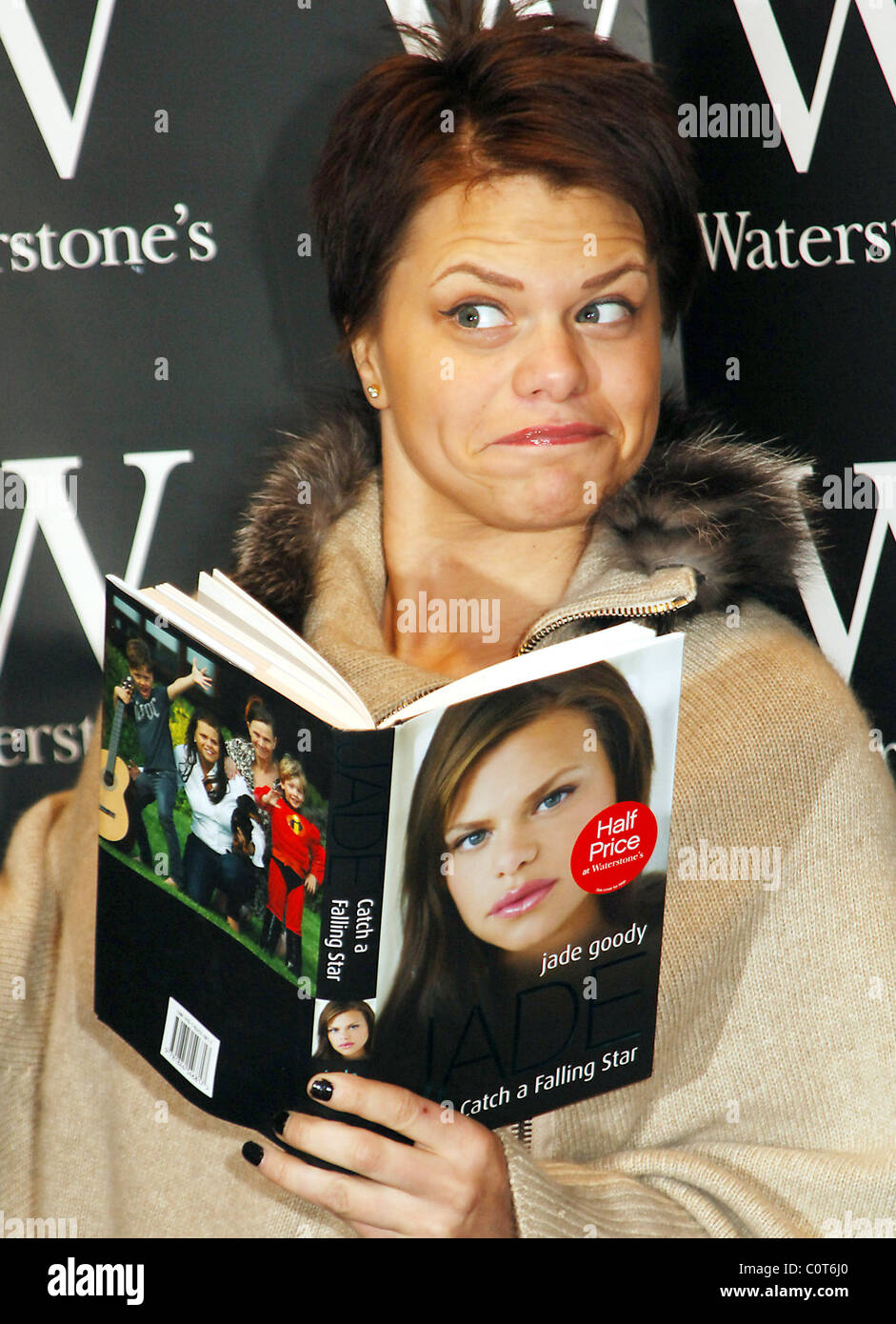 Big Brother star Jade Goody signs copies of her autobiography 'Catch A