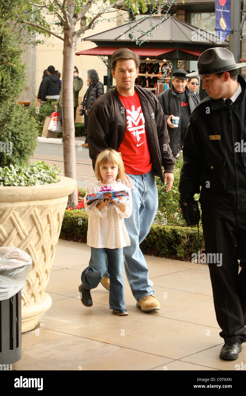 Mark Wahlberg and daughter Ella Rae Wahlberg taking the family out on a