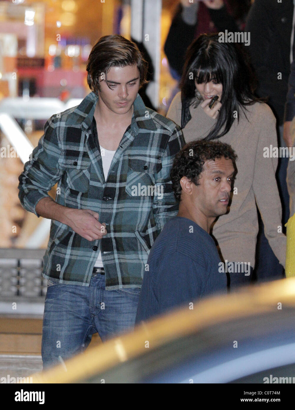 Zac Efron and Vanessa Hudgens do some last minute Christmas shopping together at Barney's of New York. Los Angeles, California, Stock Photo
