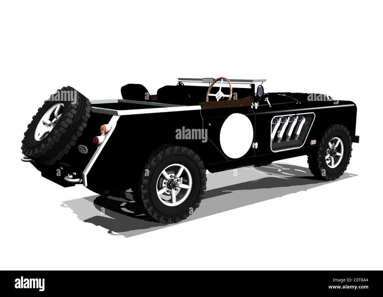 Longnose Land Rover Roadster Two German Land Rover enthusiasts who also