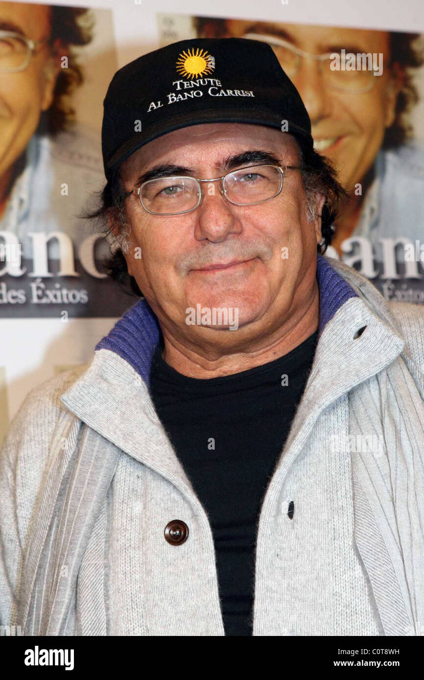 Albano at his new album launch. Madrid, Spain 13.12.08 Stock Photo