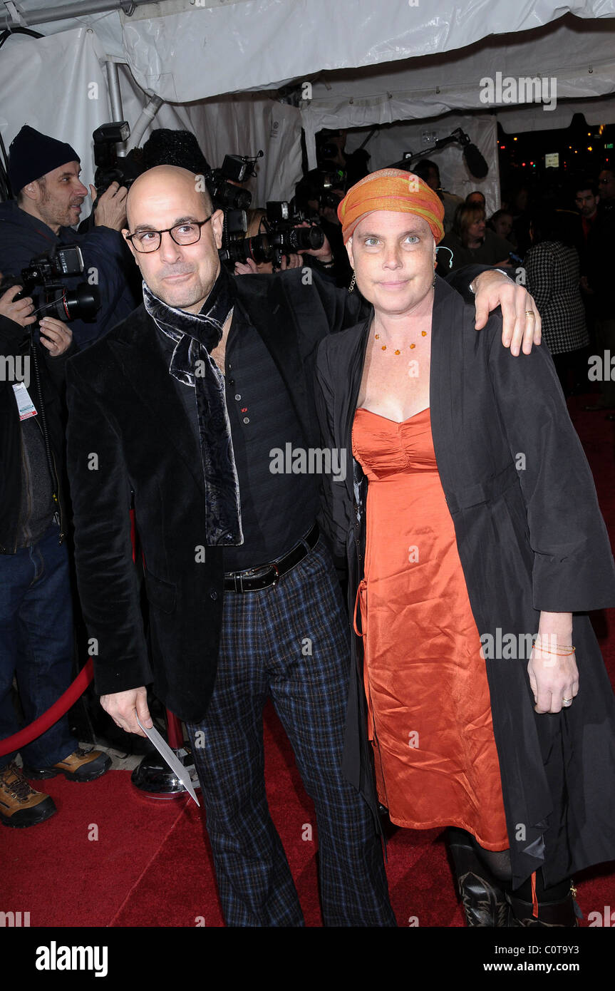 Stanley Tucci and Kate Tucci New York Premiere of 'Doubt' at The Paris Theatre New York City