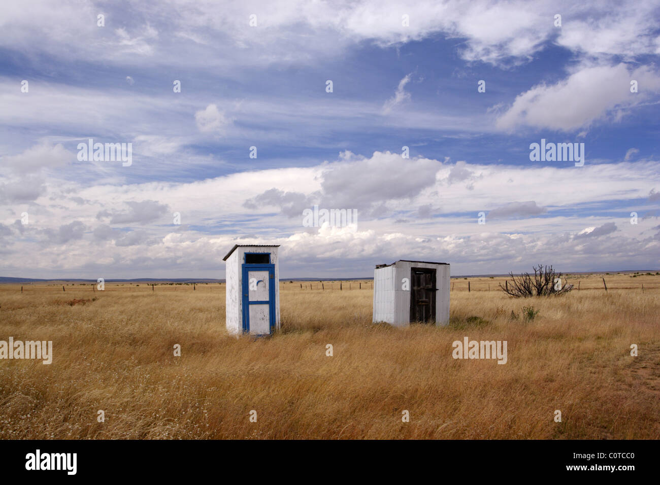outhouse, New Mexico Stock Photo