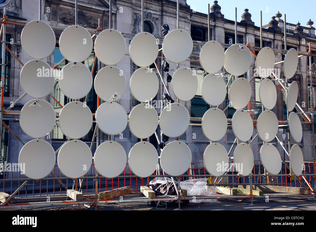 Sat tv antennas hires stock photography and images Alamy