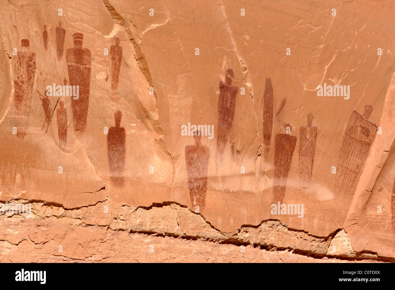 Pictographs in Horseshoe Canyon, Utah Stock Photo Alamy