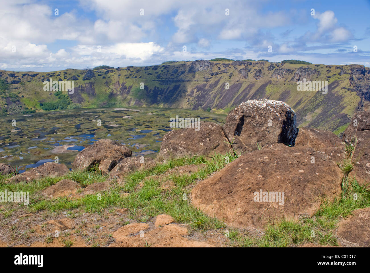 Volcano at Easter Island Stock Photo Alamy