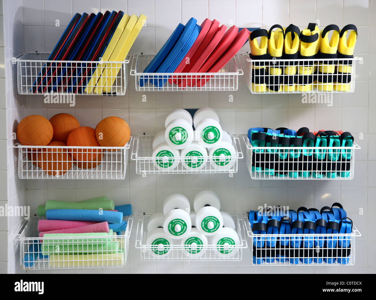 Tools, accessories for aqua gymnastics, aqua fitness Stock Photo Alamy